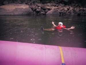 I decided to float downriver….