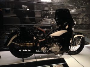 Probably my favorite bike in the museum, this gorgeous 1936 VLH Police with a side-valve V-twin