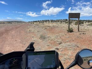 R1200RT exploring Forest Service Roads 10A and 249 in Magdalena, NM 4-19-24