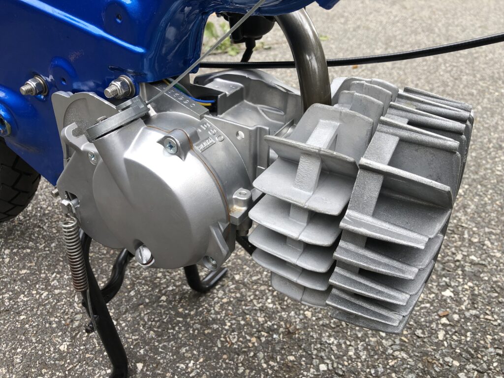 Closeup of the E50 with Airsal 72cc kit installed 7-29-21