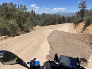 Starting out on Bear Mountain Road in Silver City, NM 6-11-23