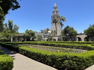 The stunning Alcazar Garden in Balboa Park, San Diego CA 6-16-23