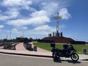 GS poses in front of Mt. Soledad National Veterans Memorial 6-16-23