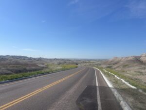 Badlands view - I rode it twice, both directions! 7-2-23