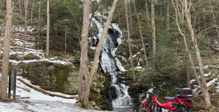 Trail ride 2-13-22 - Buttermilk Falls, Walpack, NJ