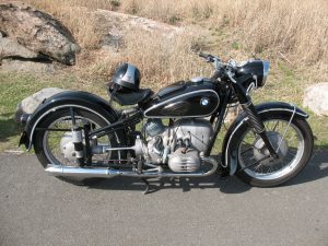 A stunning 1954 BMW R51/3 spotted atop Perkins Memorial Drive.