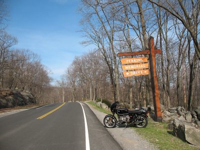 Ahhhh, Perkins Memorial Drive at Harriman State Park in NY on April 18. One of my favorite places on the east coast!