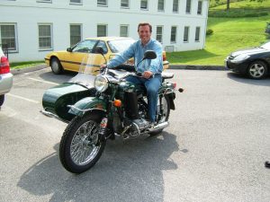 Another student from Virginia rode in on his motorcycle too! What are the chances – an Airhead and a Ural as the only two bikes?
