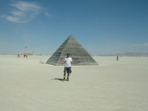 MKL by Pyramid sculpture
