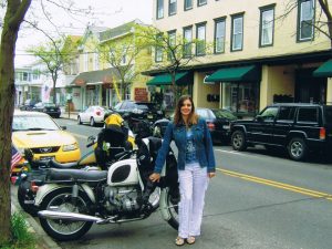 Terri hangs out in downtown North Fork