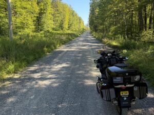 A long gravel detour on Sand Springs Rd in Morgantown, WV 8-27-25