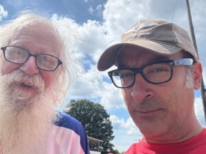 With Rok-Strap Rolf, another rally regular. 8-29-25