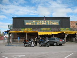 Arriving at the famous Wall Drug store