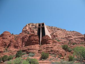 A Chapel built into the mountainside in Sedona.