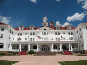 The infamous haunted Stanley Hotel in Estes Park, CO, where Stephen King was inspired to write “The Shining.”