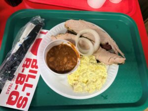Bill's BBQ in Kerrville, TX delivers! 2-27-26