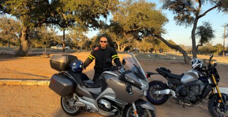 At the Bent Rim Grill in Leakey, TX with my former RT! 2-27-26